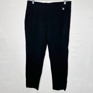 Anne Klein Women’s Pants sz 6 Black Slim Skinny Leg Stretch Dress Casual Slacks